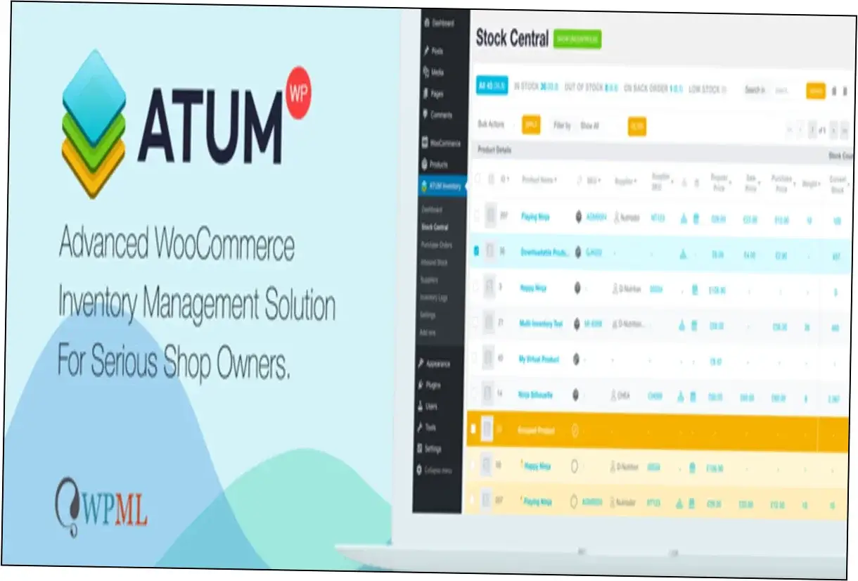 Preview of ATUM Inventory Management