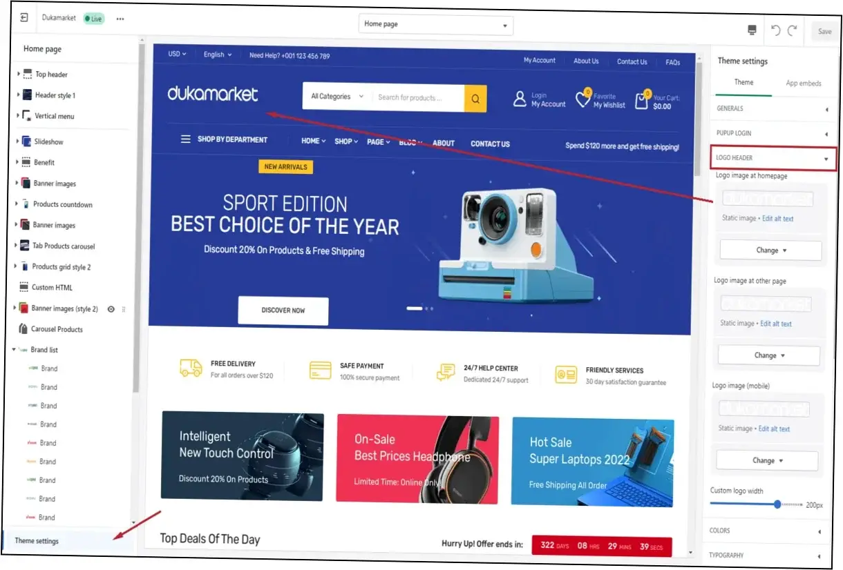 Dukamarket Shopify Theme Nulled Download