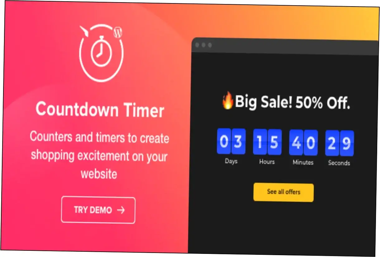 Preview of Elfsight Countdown Timer