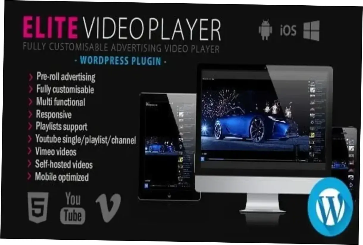 Preview of Elite Video Player Plugin