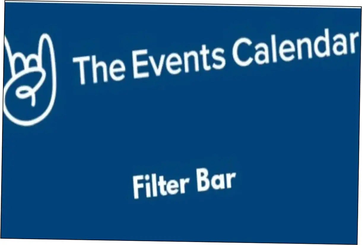 Preview of Filter Bar for The Events Calendar Pro