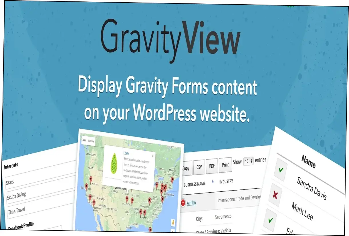 Preview of GravityView Plugin