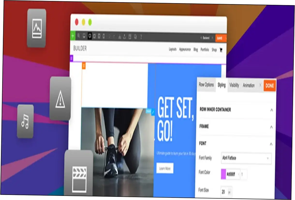 Preview of Themify Builder