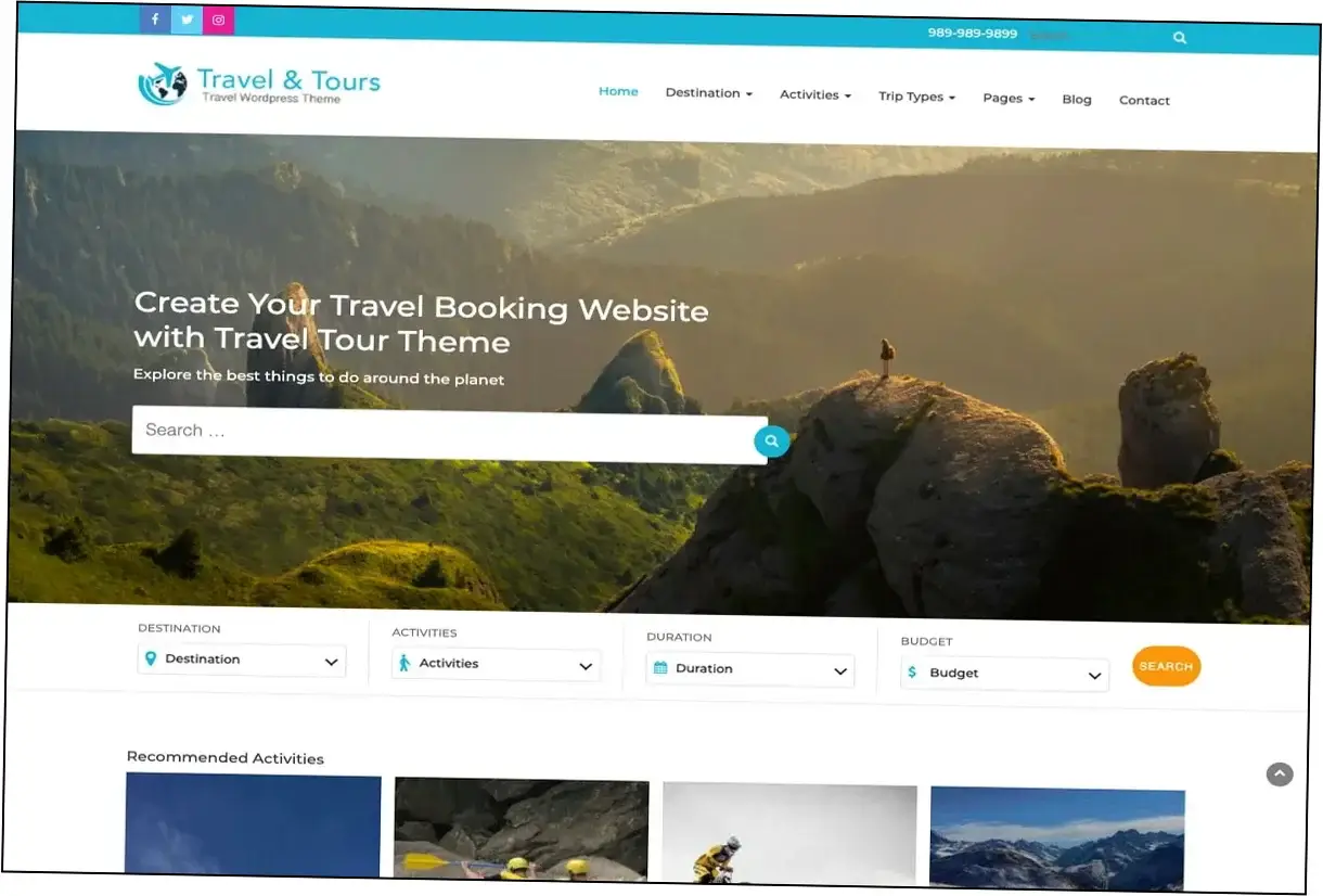 Travel Tour Theme Nulled Download