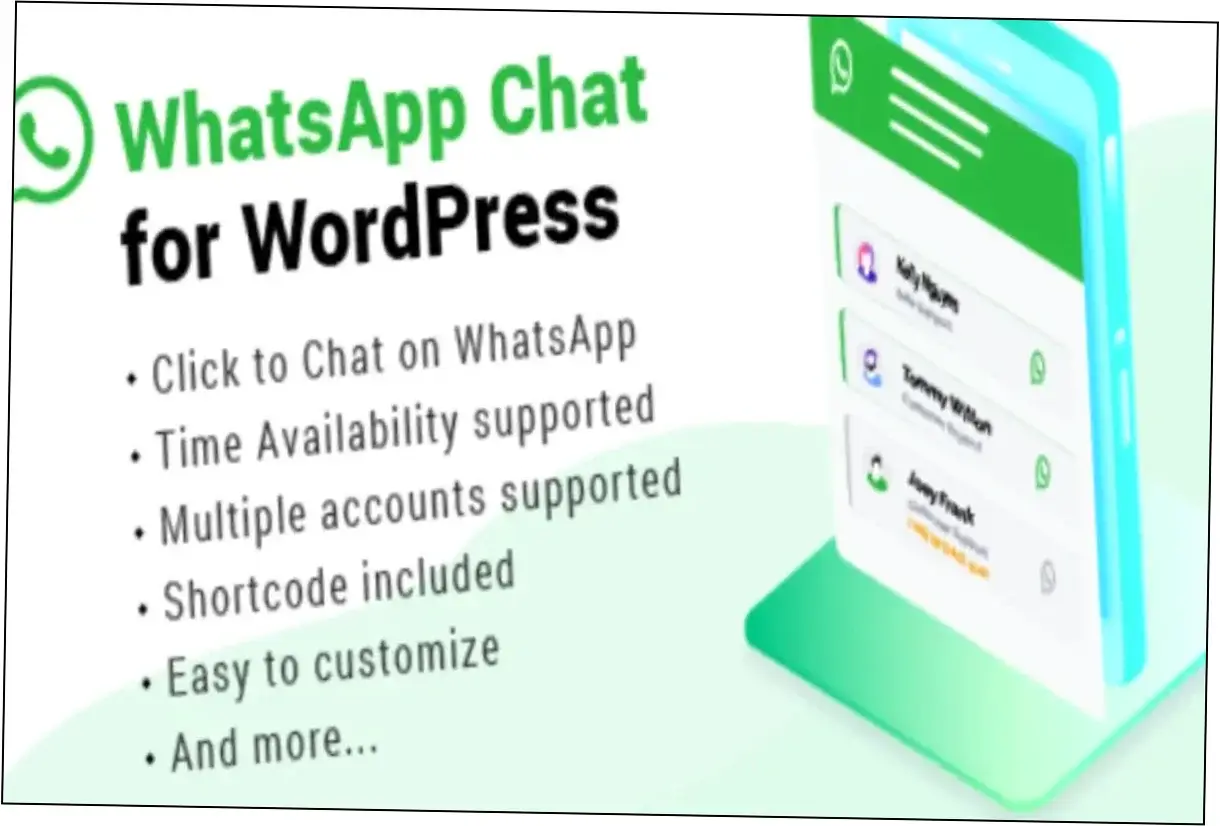 Preview of WhatsApp Chat WordPress