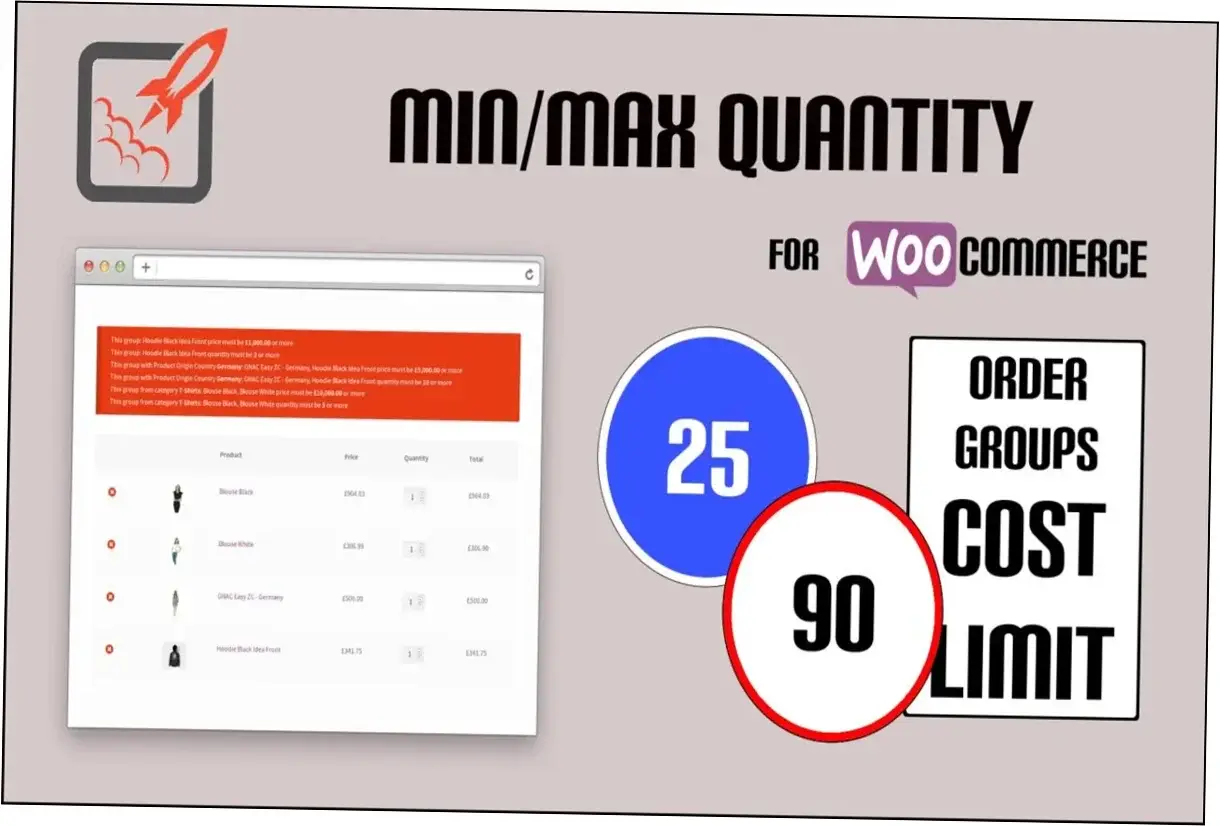 Preview of WooCommerce Min Max Quantities