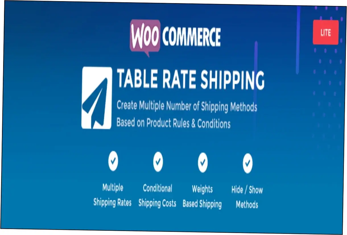 Preview of WooCommerce Table Rate Shipping