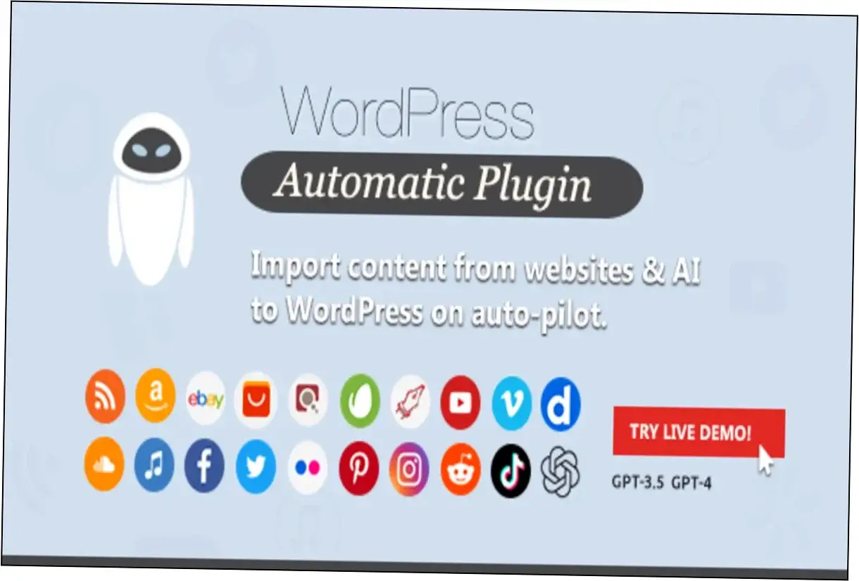 Preview of WordPress Automatic Plugin Free