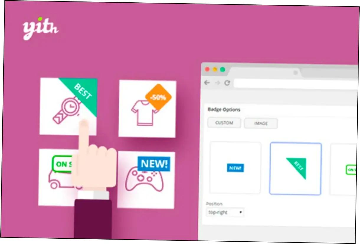 Preview of YITH WooCommerce Badge Management